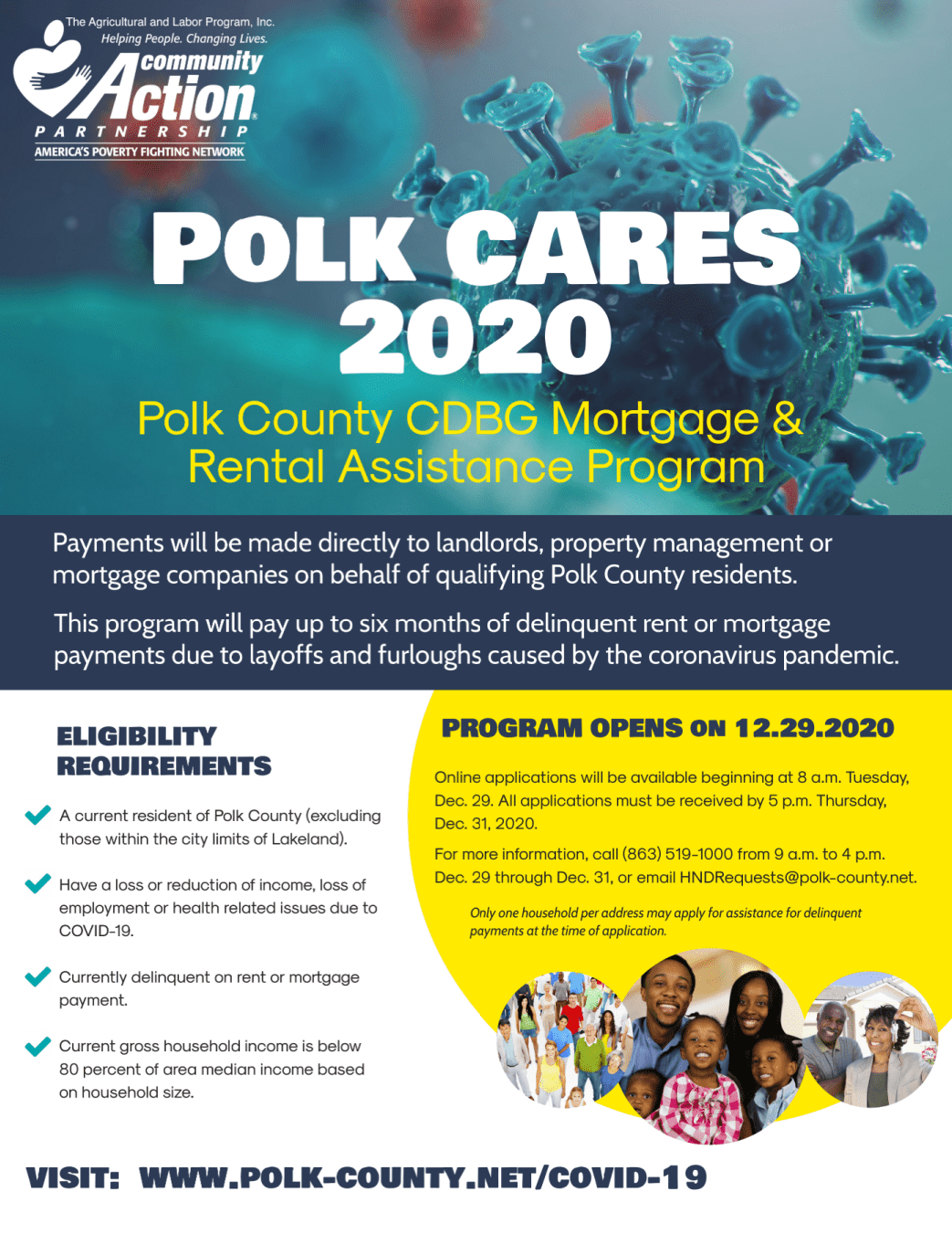 Mortgage & Rental Assistance Polk CARES 2020 The Agricultural and